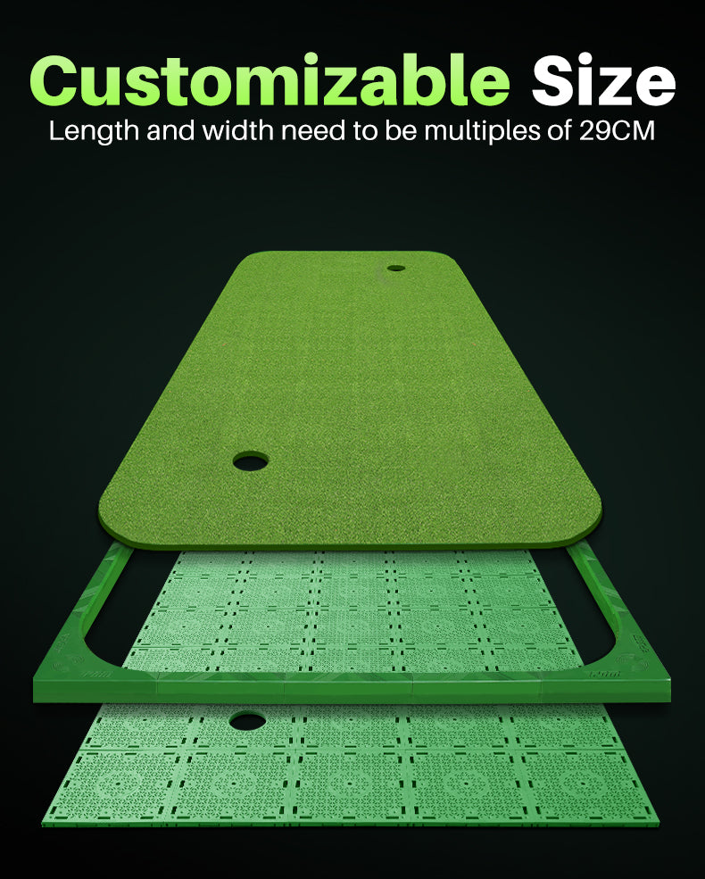 PGM GL017 Indoor Golf Practice Putting Mat-Artificial grass