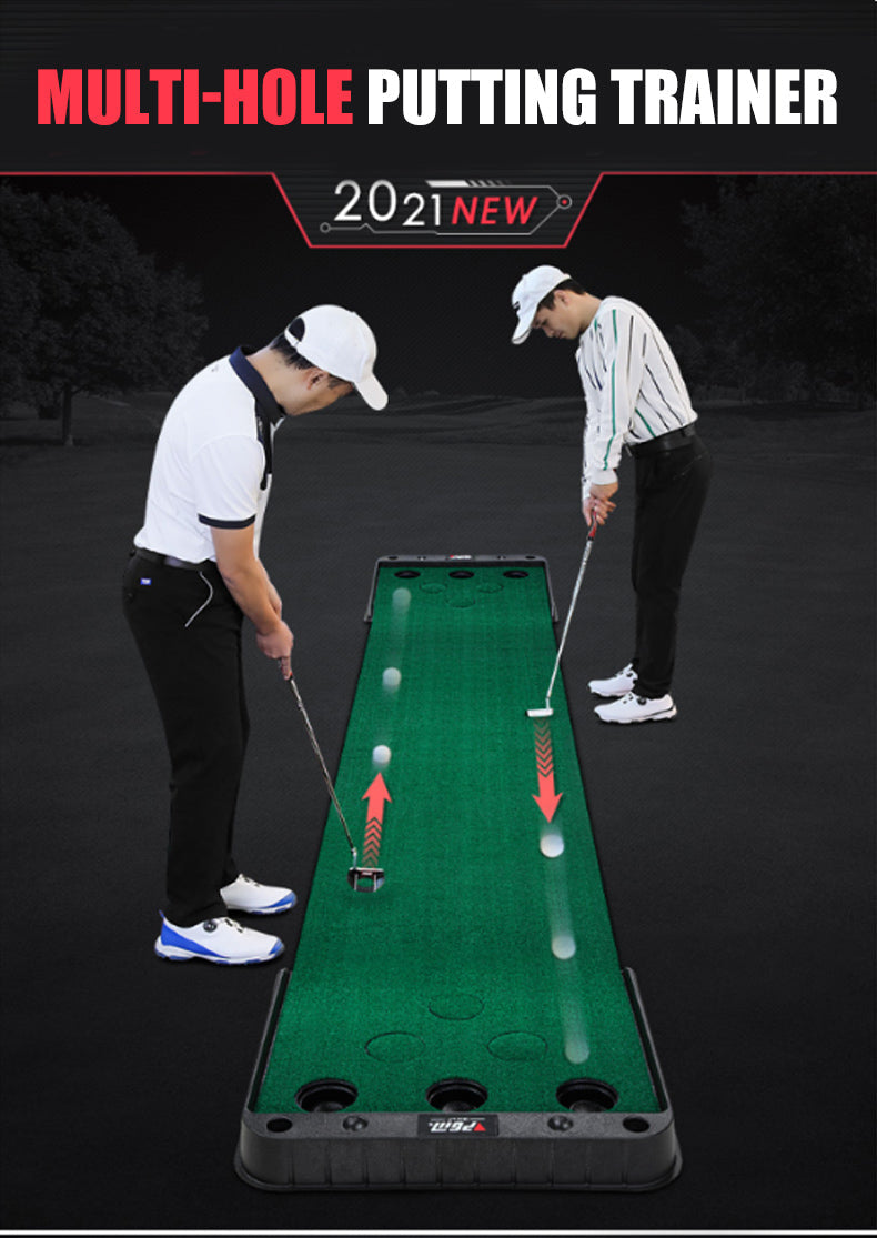 PGM TL027 mini golf putting green slope indoor golf putting mat game practice with holes