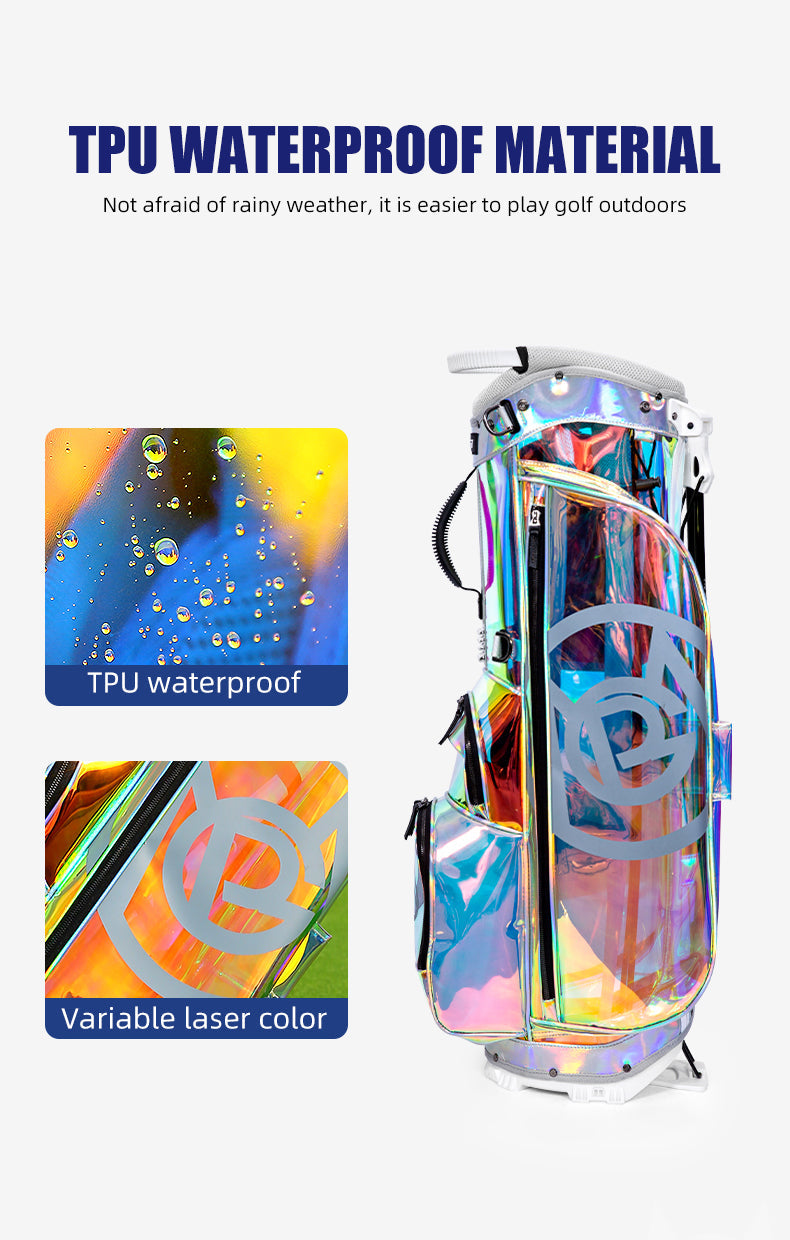PGM QB131 ladies light portable transparent carry stand golf bags for men