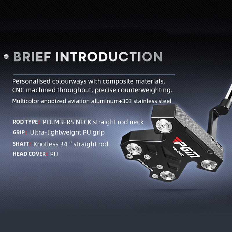 PGM TUG046 customisable club golf putter cnc milled weighted golf putter