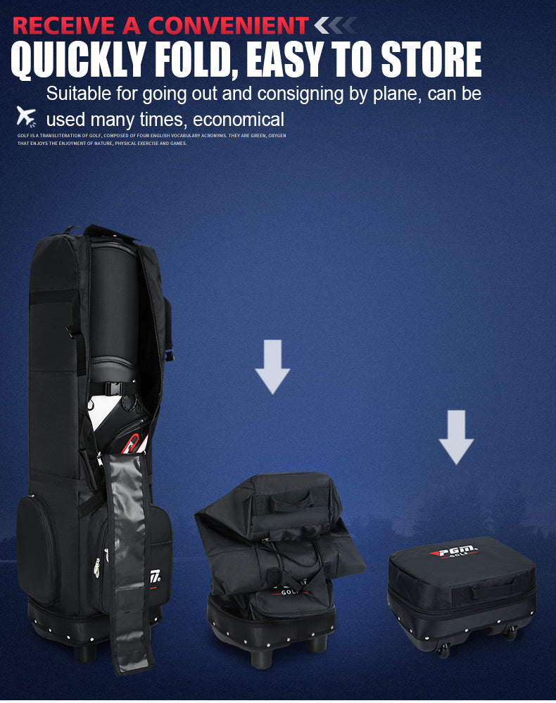 PGM HKB012 durable nylon waterproof black golf travel cover bag tour golf bag