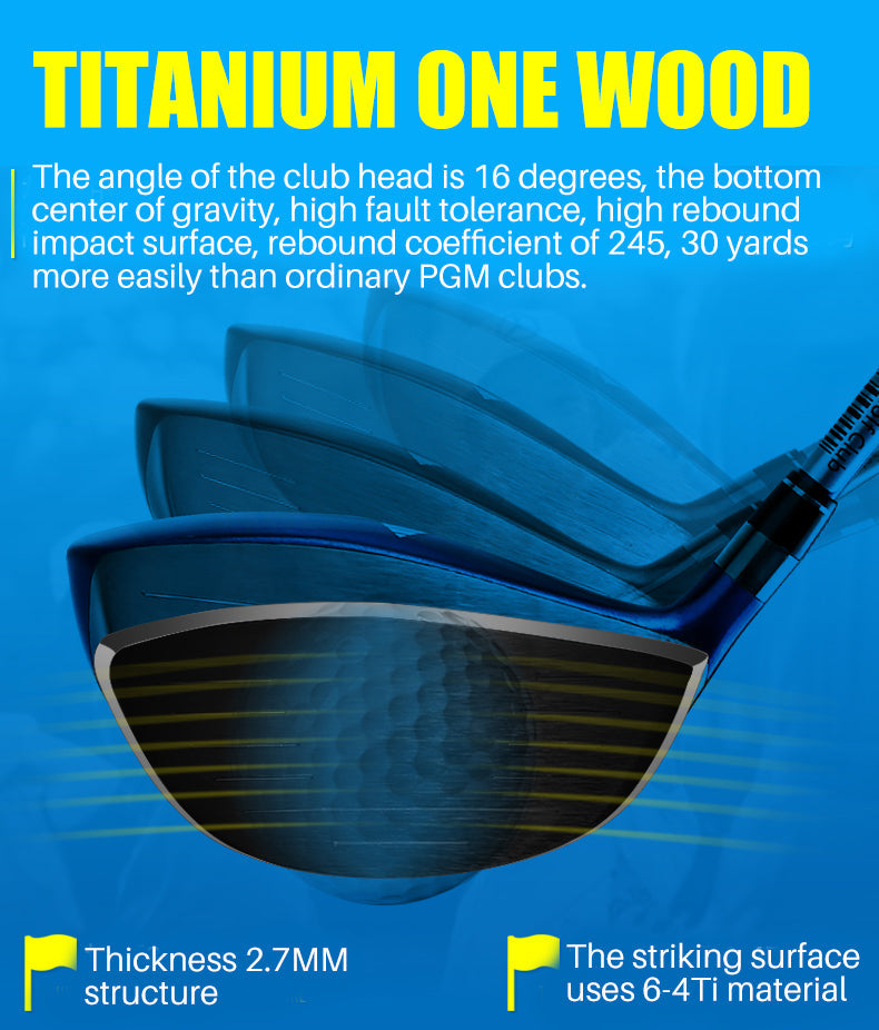 PGM JRMG005 Golf Driver Junior Golf Clubs Beginner Titanium Golf Driver