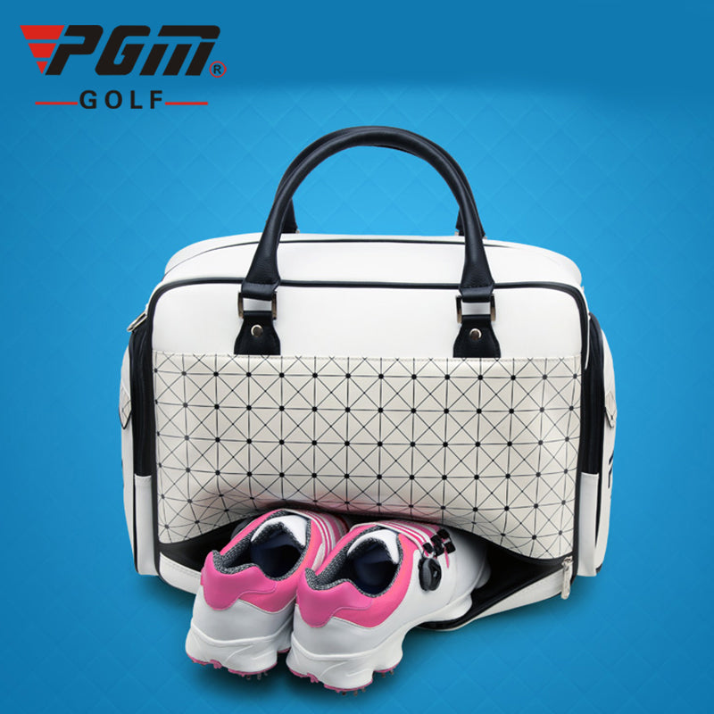 PGM YWB016 PU golf boston bag Large Volume Waterproof Boston Clothing Bag