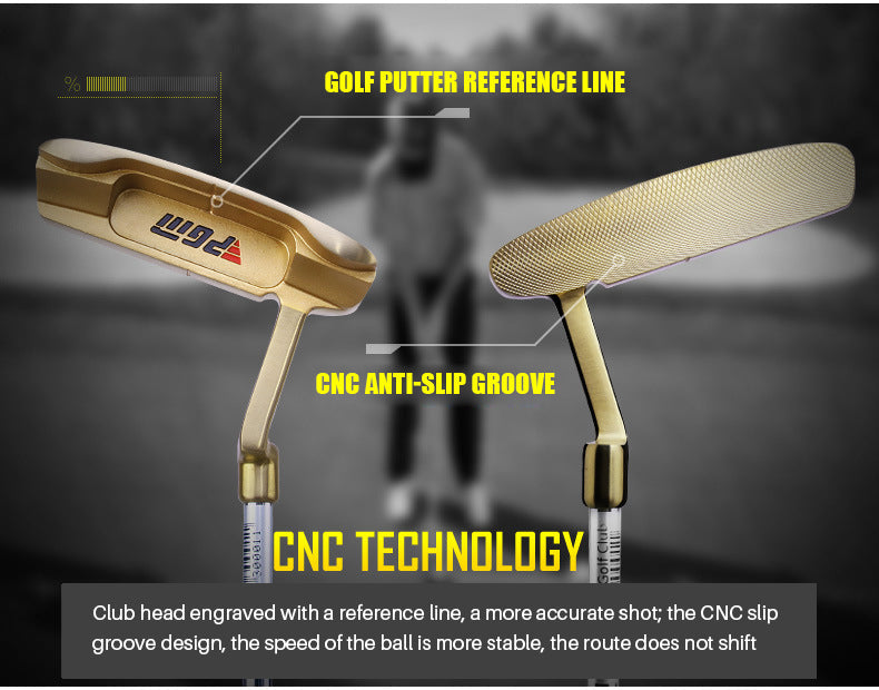PGM TUG013 steel high quality cnc milled golf putter practice gold golf putter