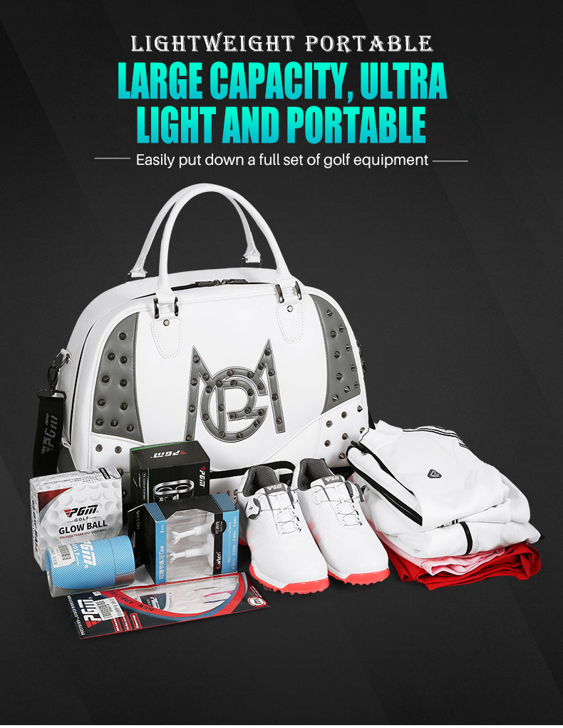 PGM YWB032 oem large womens golf boston bags with rivet