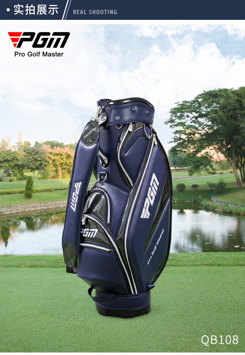 PGM QB108 high quality PU tour golf bags durable waterproof golf staff bag