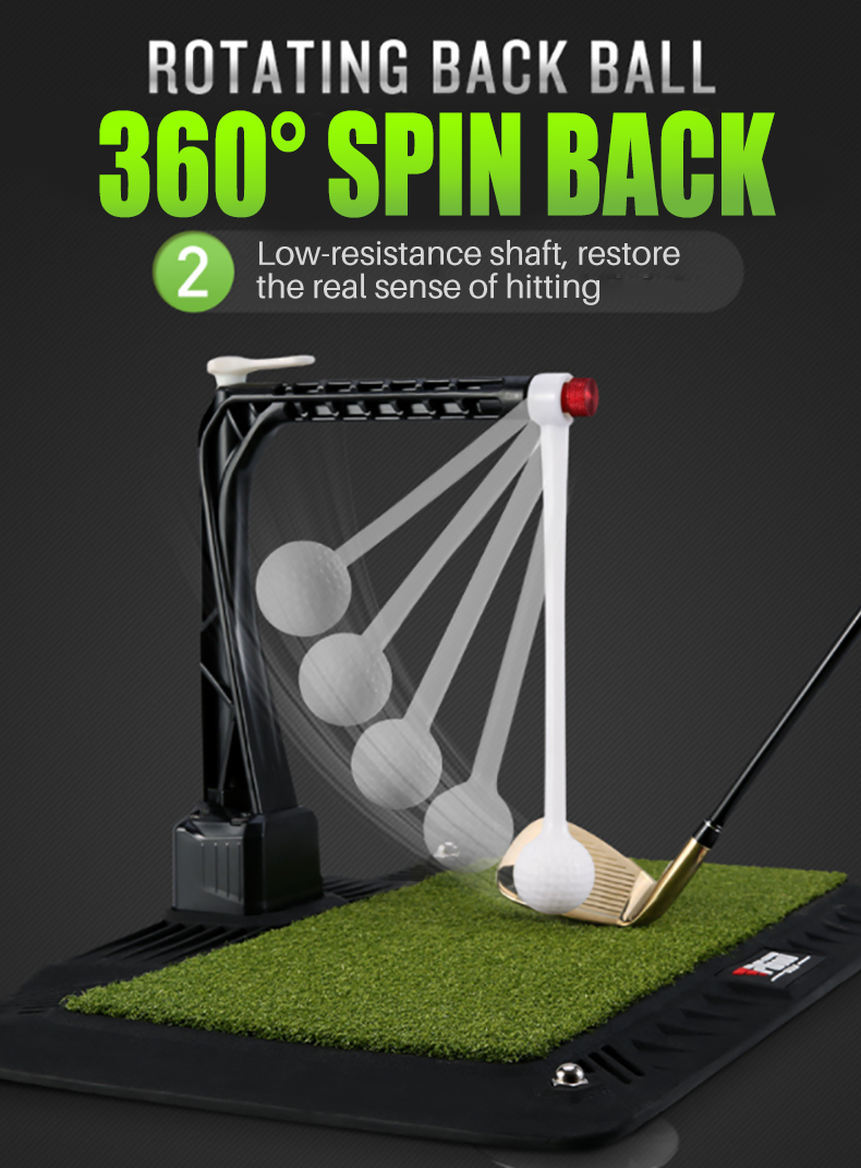 PGM HL007 adjustable height golf trainer swing mat practice aid indoor golf swing trainer