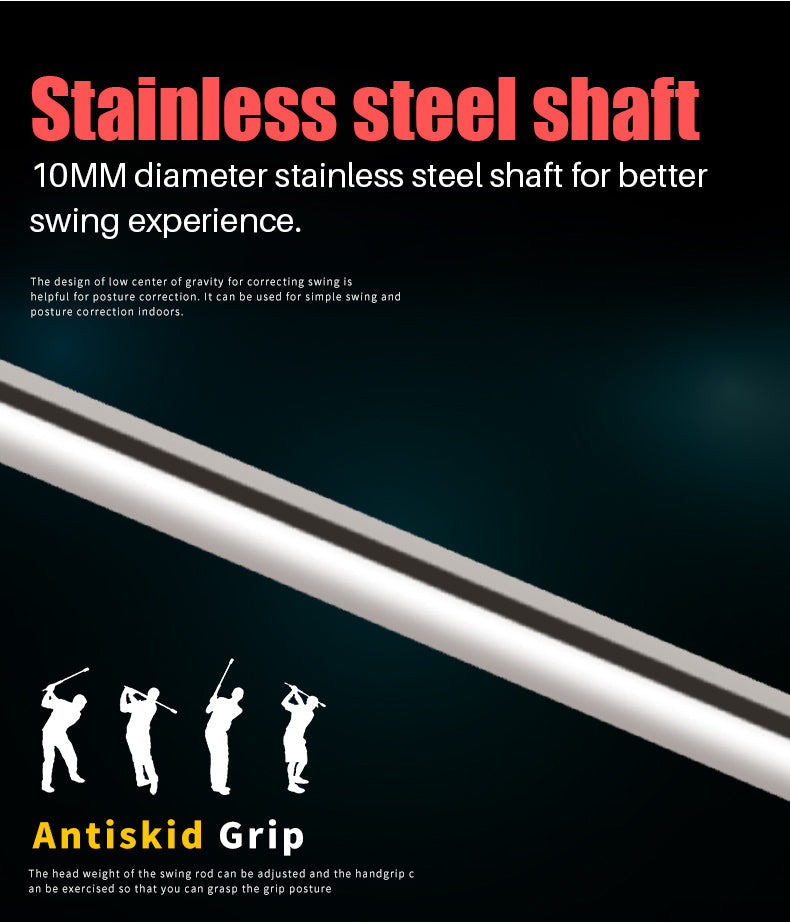 PGM HGB002 golf swing practice stick training aid rubber head golf swing bar