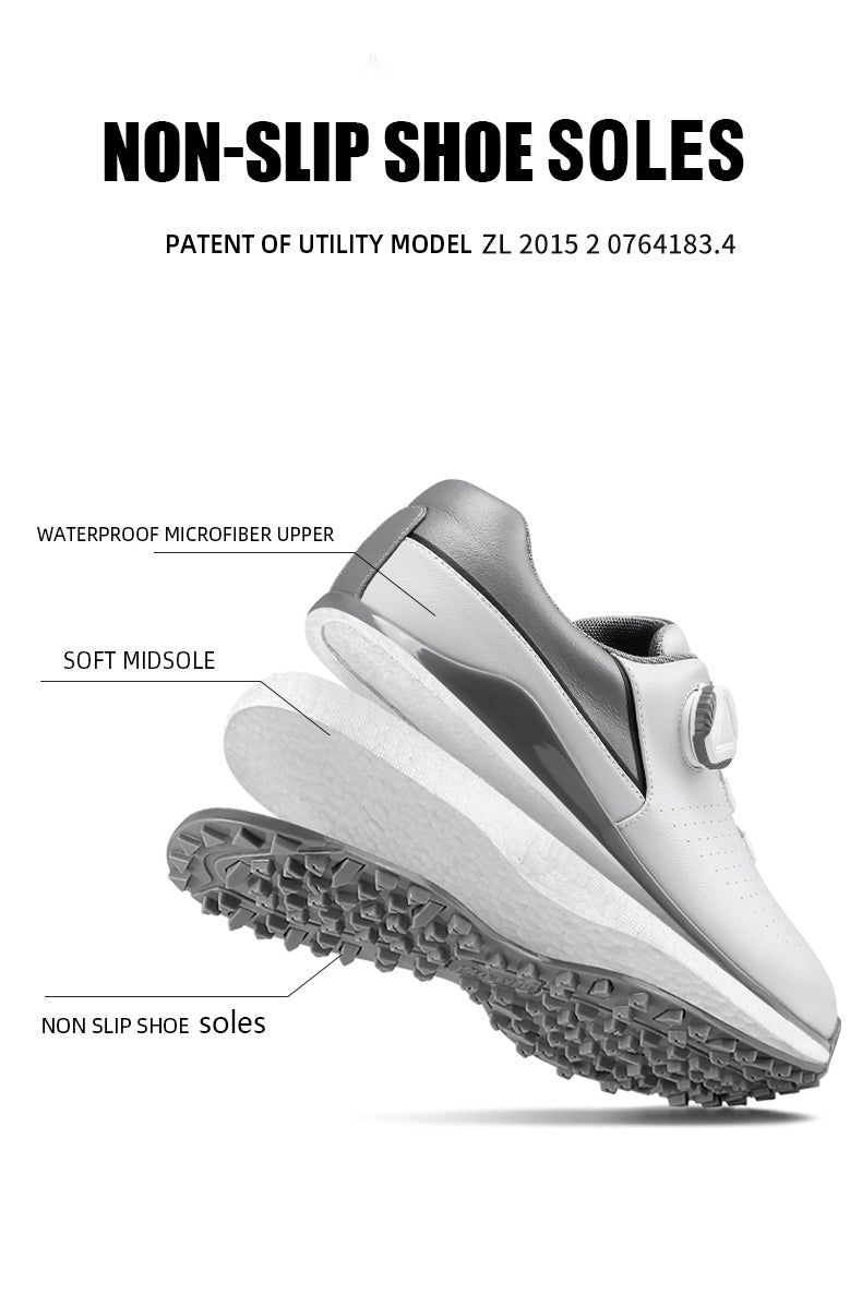 MOEYES M22XZ10 male custom made golf shoes high quality luxury brand anti skid golf shoes