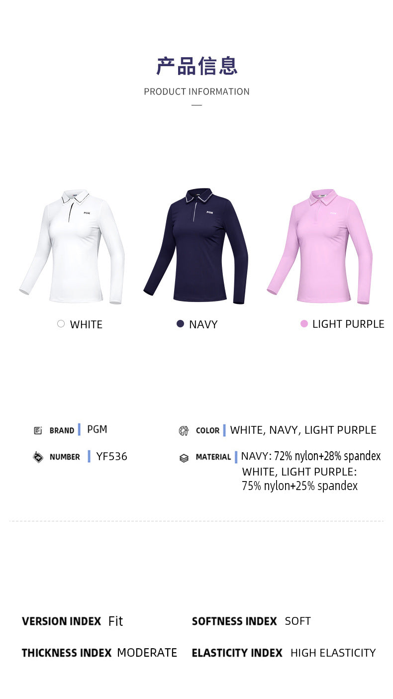 PGM YF536 golf polos cool design sportswear oem design golf polo shirt