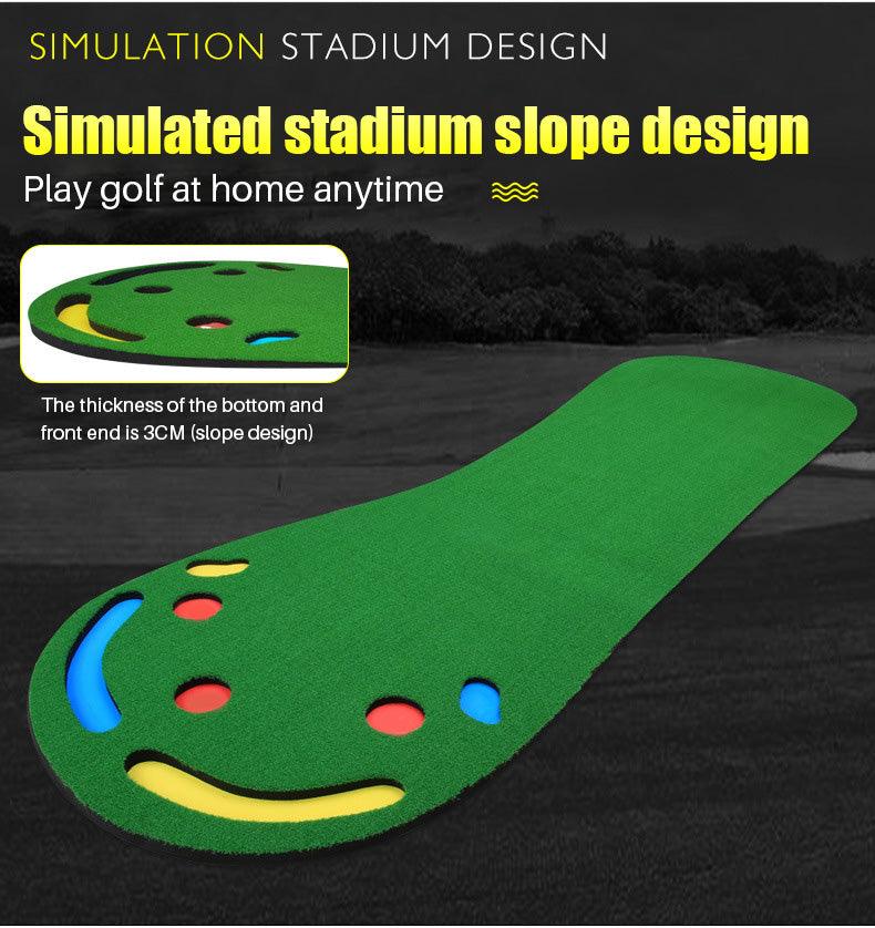 PGM GL002 Wholesale Indoor And outdoor floor nylon artificial grass turf mat practice golf putting mat training golf mat