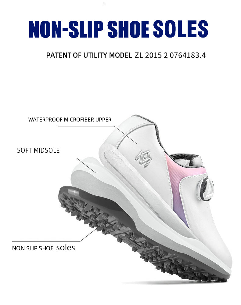 MOEYES M22XZ04 womens waterproof golf shoe high quality luxury brand anti skid golf shoes