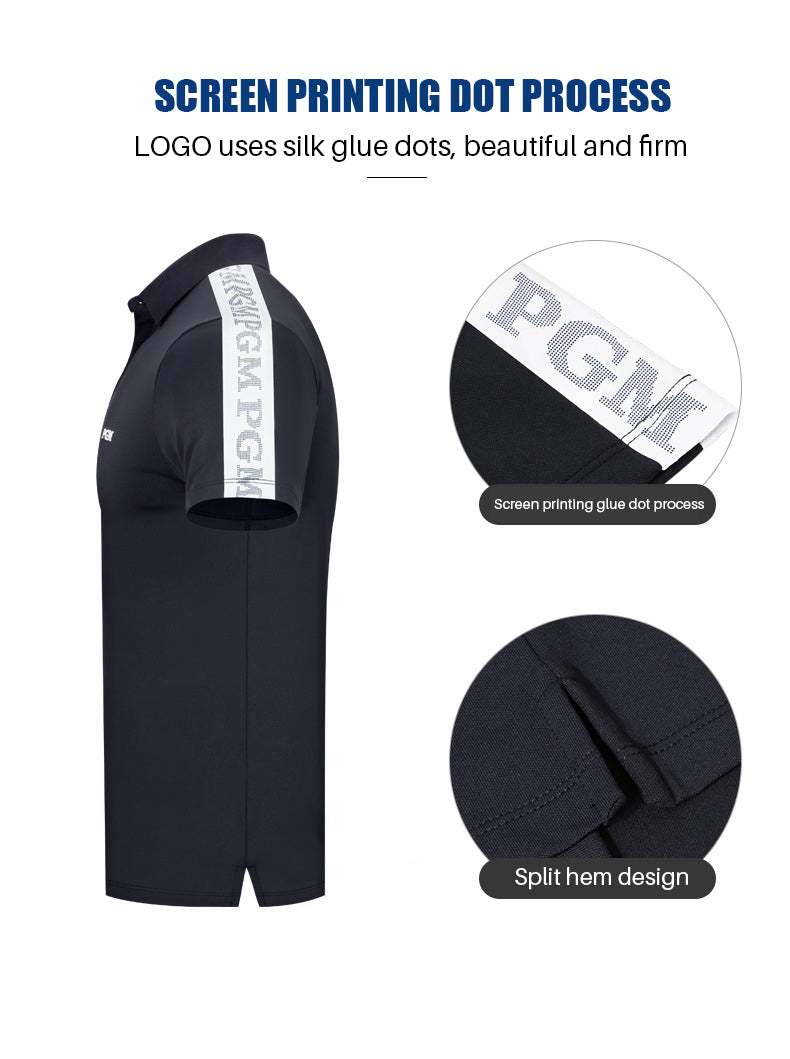 PGM YF397 men breathable custom golf polo shirts high quality golf polo