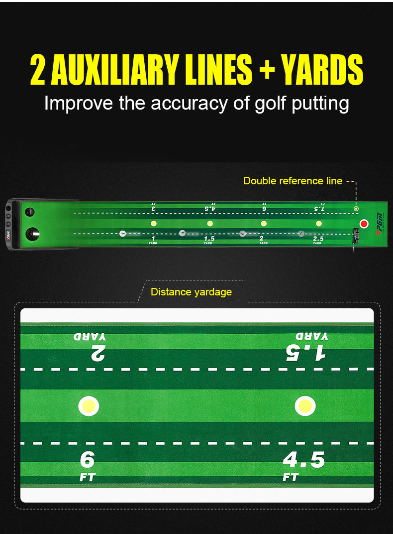 PGM TL029 deluxe electric return putting training mat golf putting mat