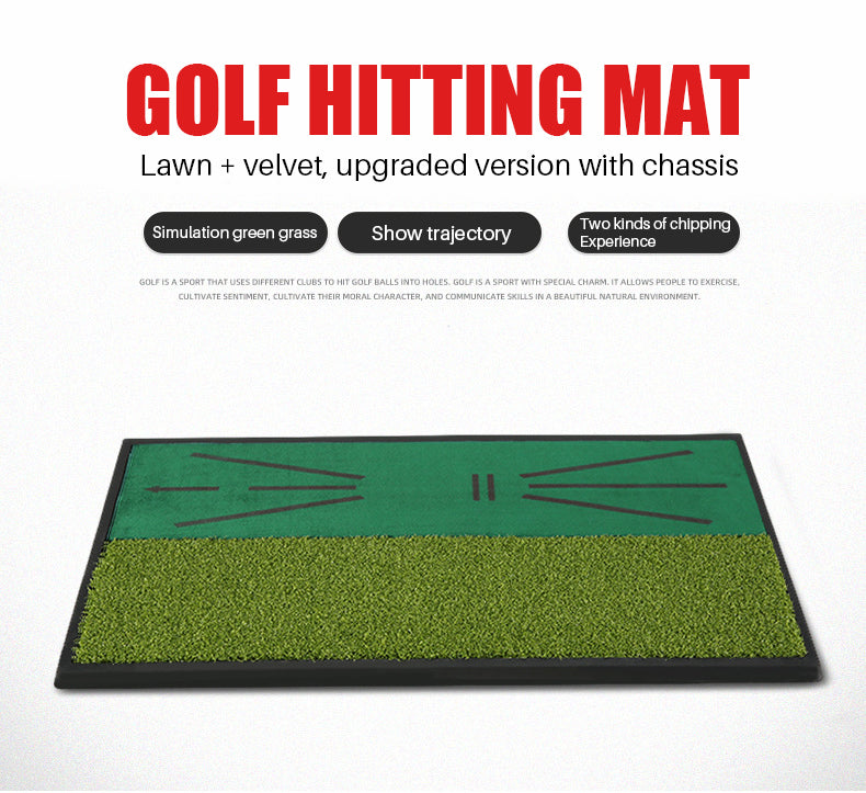 PGM DJD031 2 in 1 indoor turf golf hitting mat artificial grass golf chipping mat