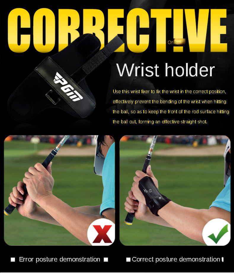 Wrist Fixator Wrist Posture Aid Golf Brace Wrist Protector Prevent Deviation Injury Movement Correction