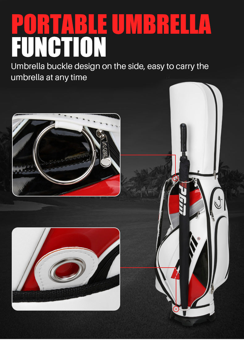 PGM QB015 customize classic golf bags male pu men golf staff bag