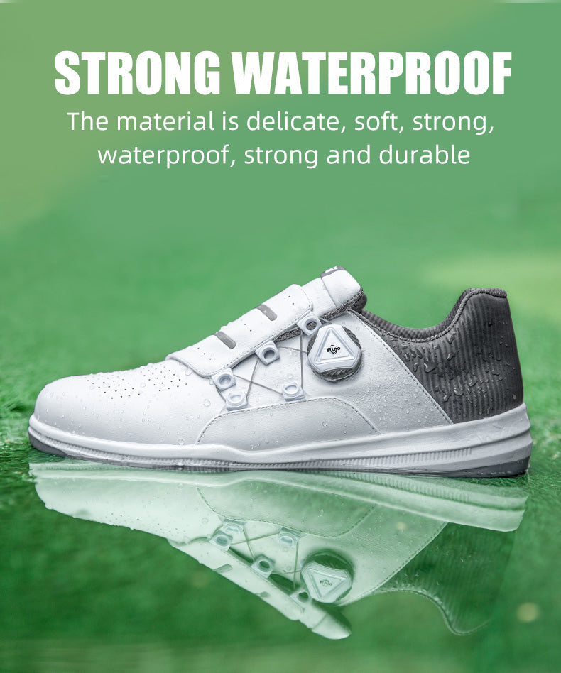 PGM XZ189 mens designer golf shoes manufacturers black waterproof spike golf shoes