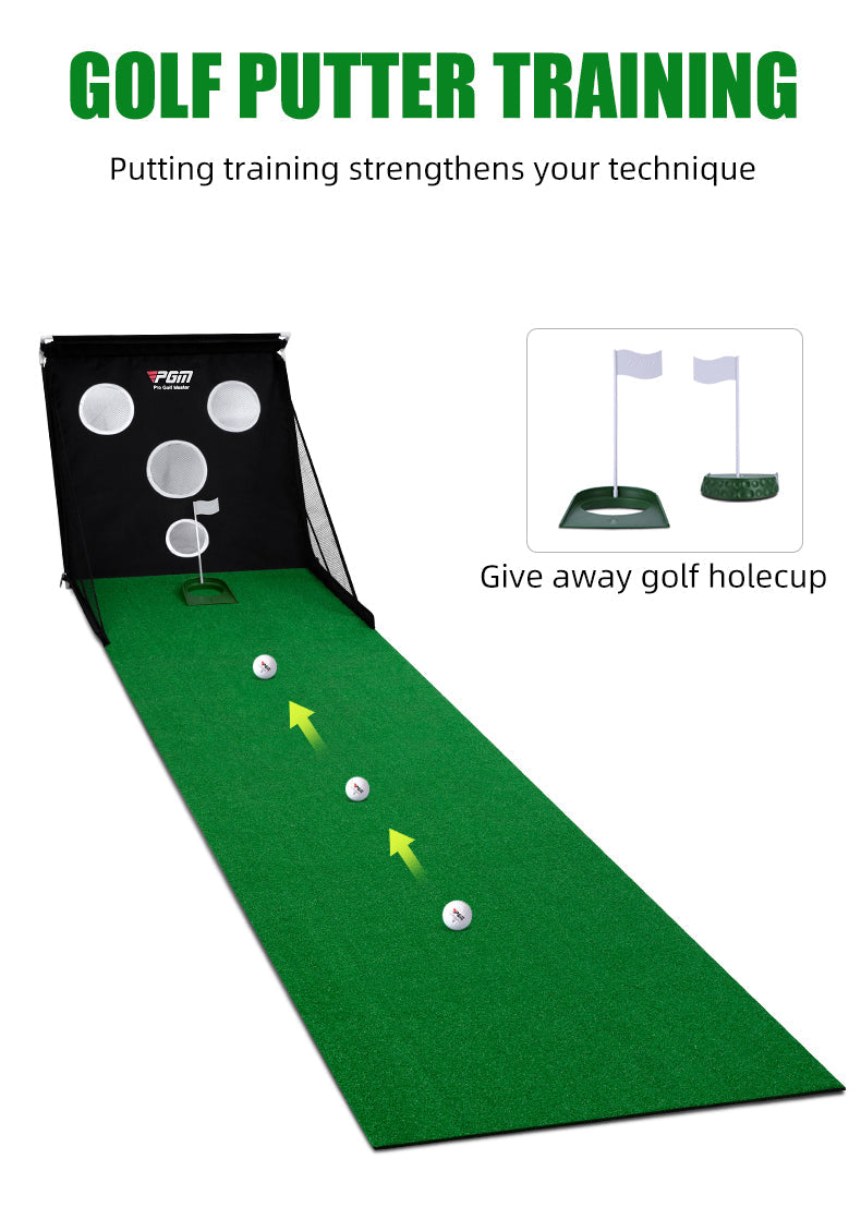 PGM TL033 portable big putting mat indoor chipping nylon putting mat