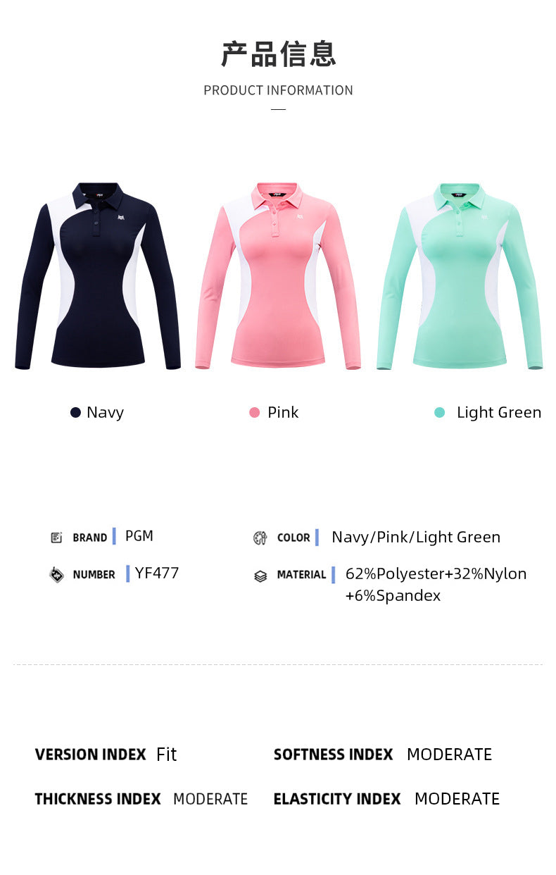 PGM YF477 custom ladies bulk polo golf shirts women odm golf polos