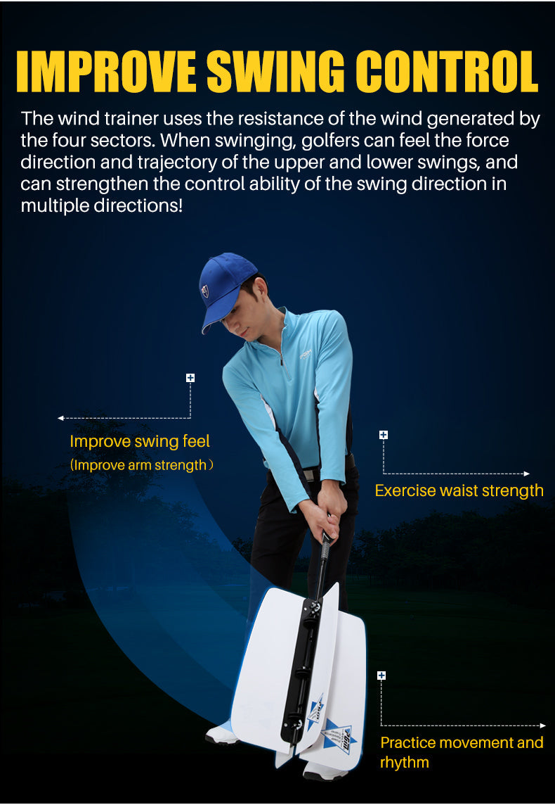 PGM HGB007 wind power golf swing practice training aid golf swing trainer