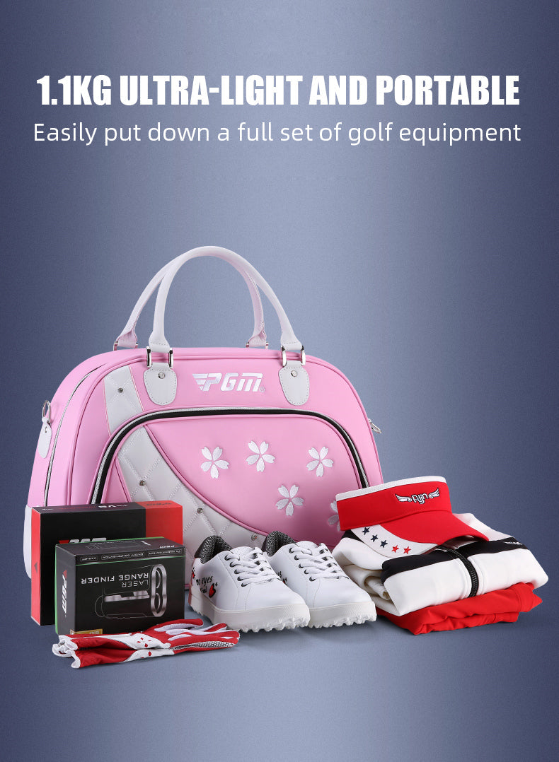 PGM YWB039 boston carrier golf clothing sport bag microfiber leather waterproof golf boston bag