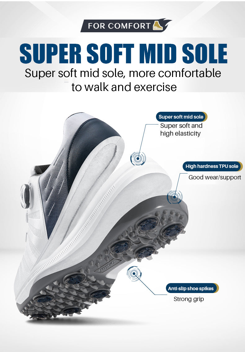 PGM XZ178 spikes men golf shoes waterproof white golf shoes for sale