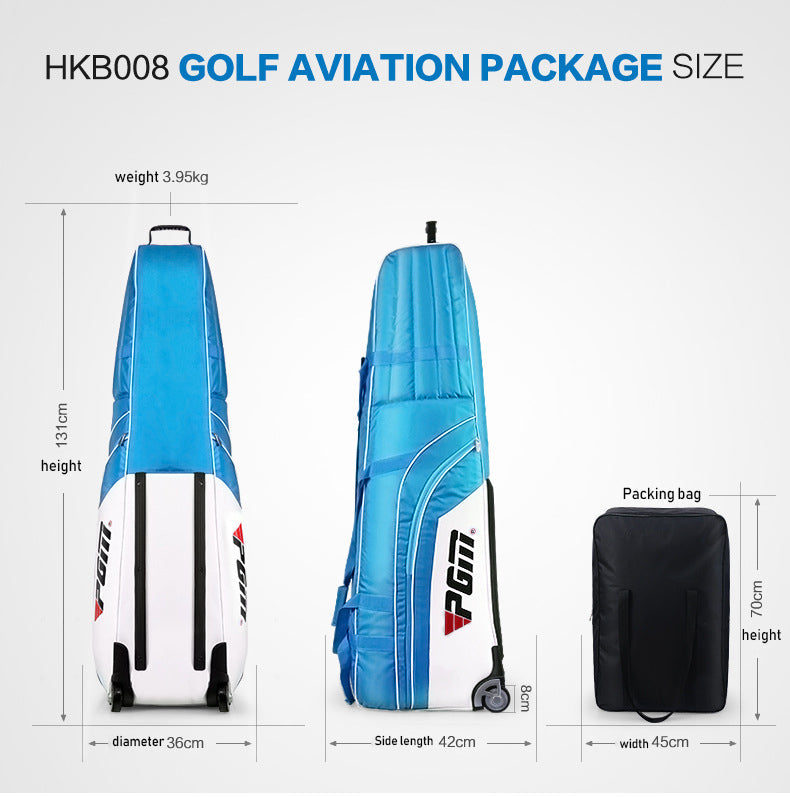 PGM HKB008 soft-sided golf bag travel case flight waterproof light weight golf travel bag