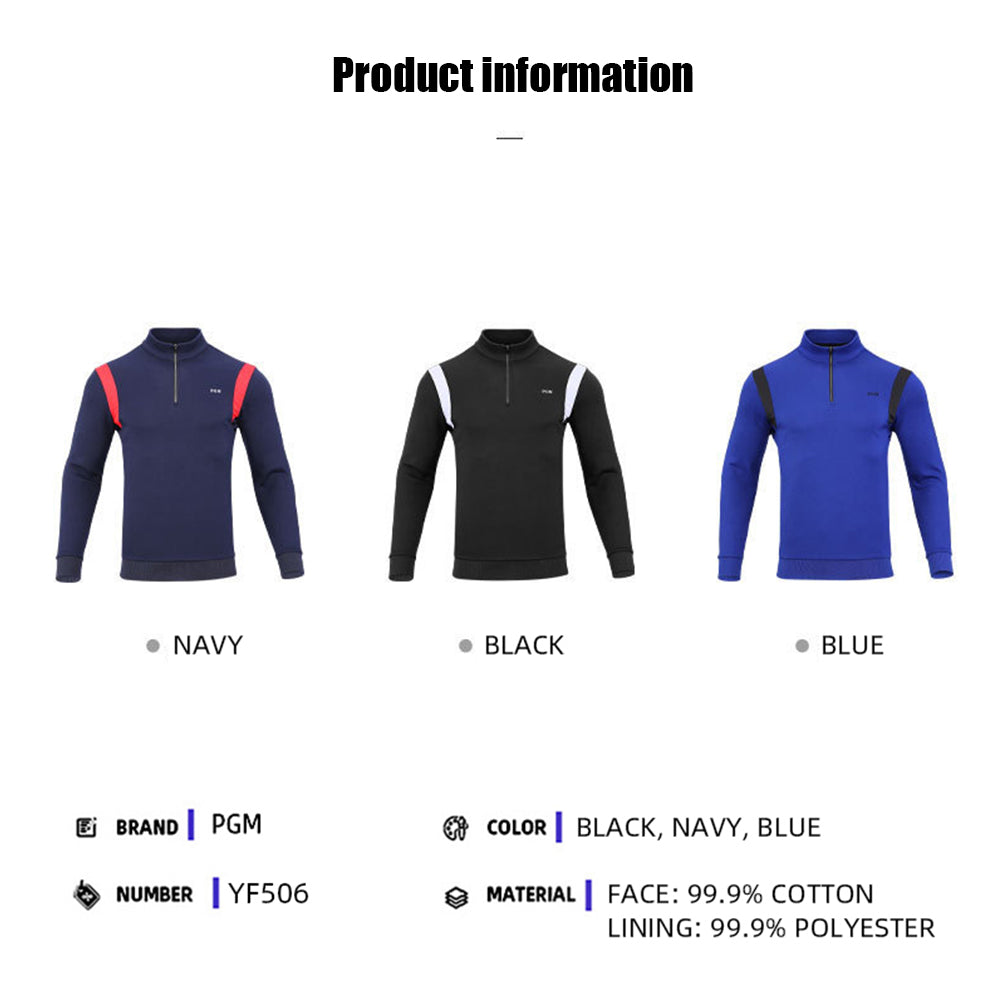 PGM YF506 men golf shirts long sleeve wholesale pullover golf sweater for men
