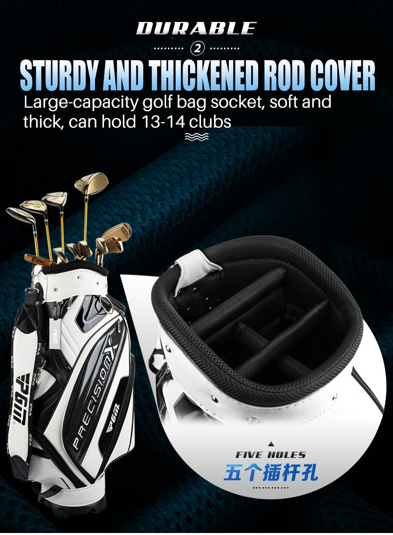 PGM QB034 waterproof golf bag custom PU staff golf bag for man