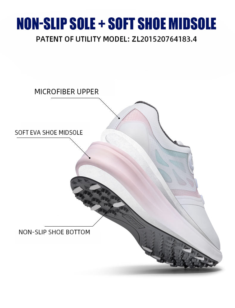 PGM XZ249 womens waterproof golf shoe popular microfiber leather golf shoes