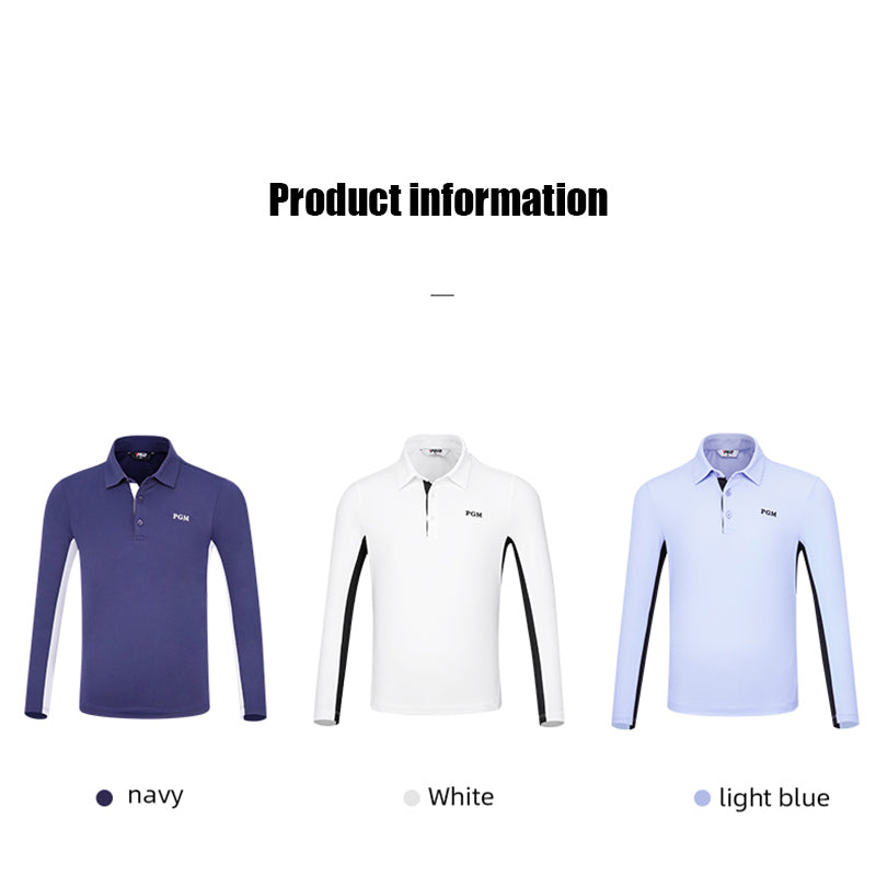 PGM YF542 golf apparel polo long sleeve golf clothing kids golf shirts