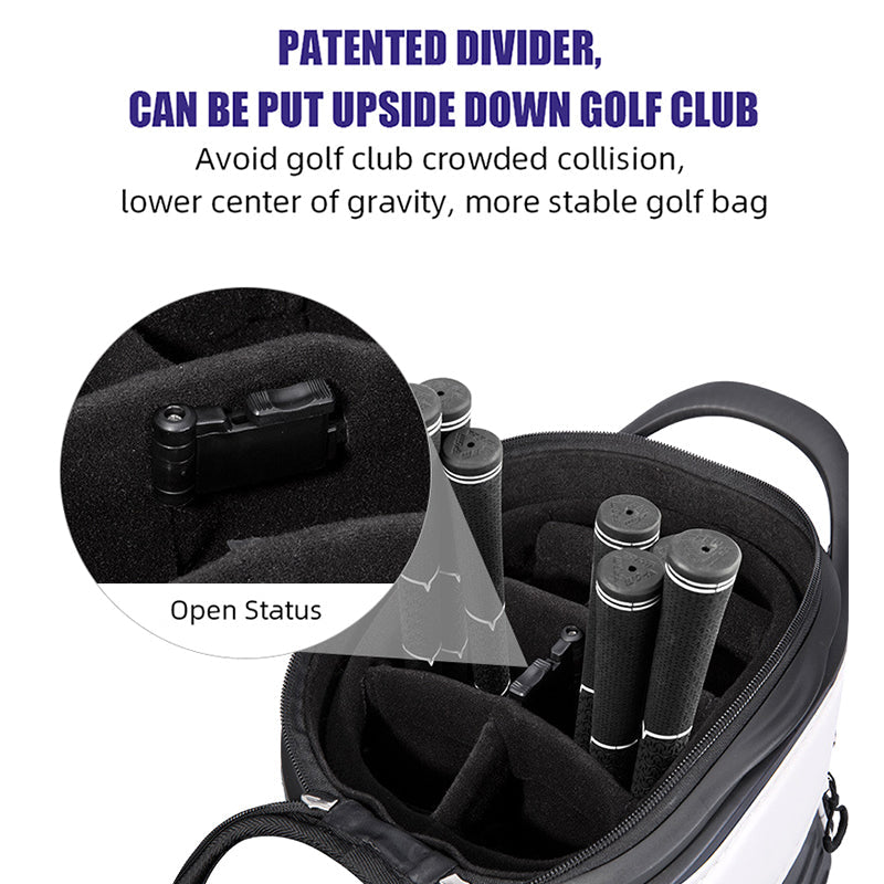 MOEYES M22QB03 golf bag manufacturers china microfiber leather golf bag