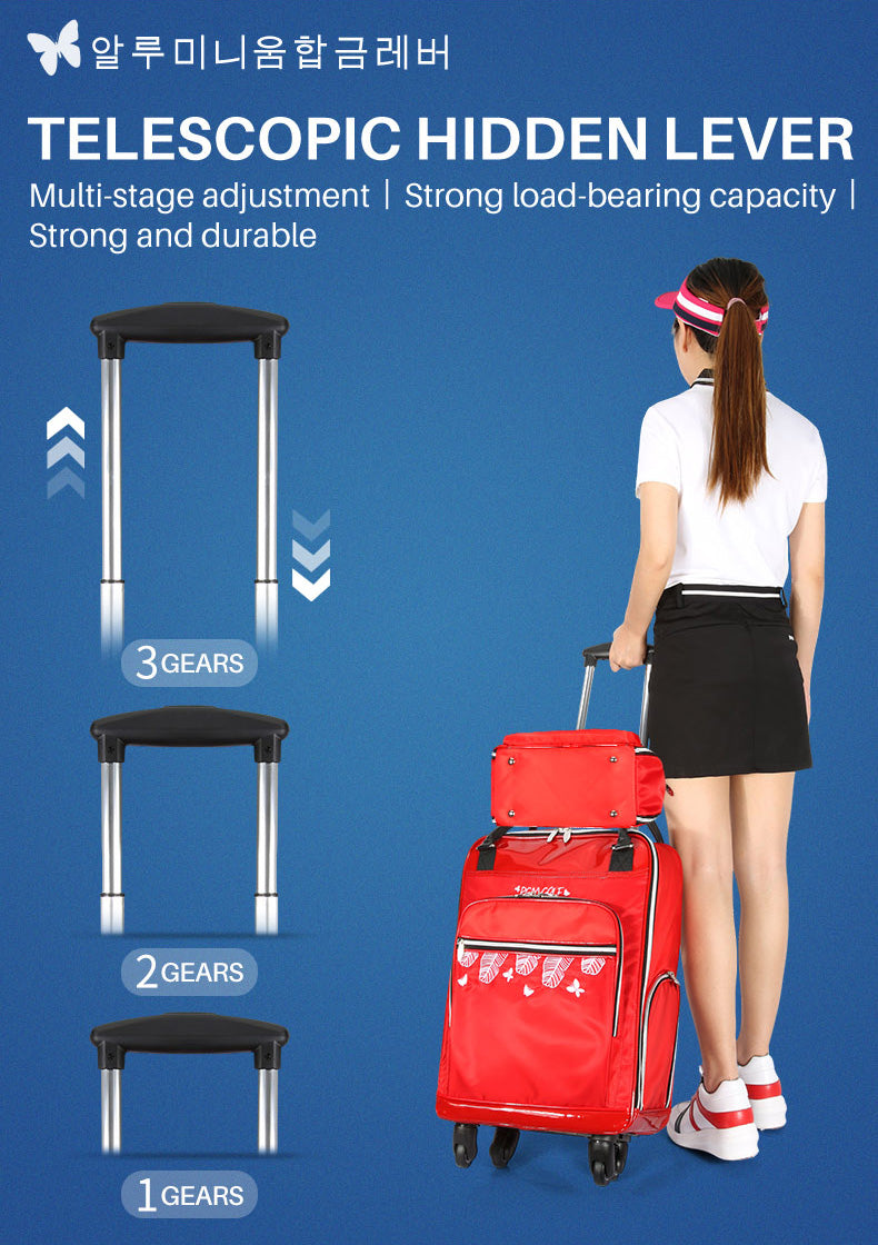 PGM YWB027 2021 Women golf boston Bag with the wheels Golf Travel Bag