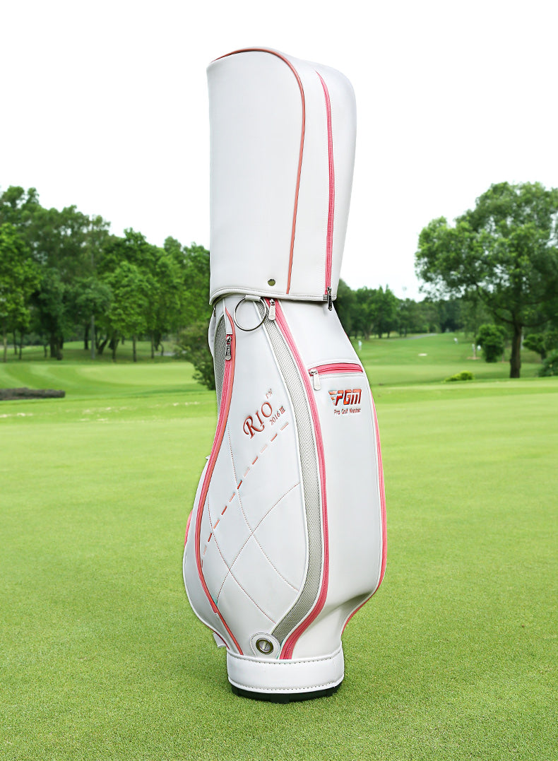 PGM QB042 Woman PU Golf Cart Bag Waterproof Lightweight Staff Golf Bag