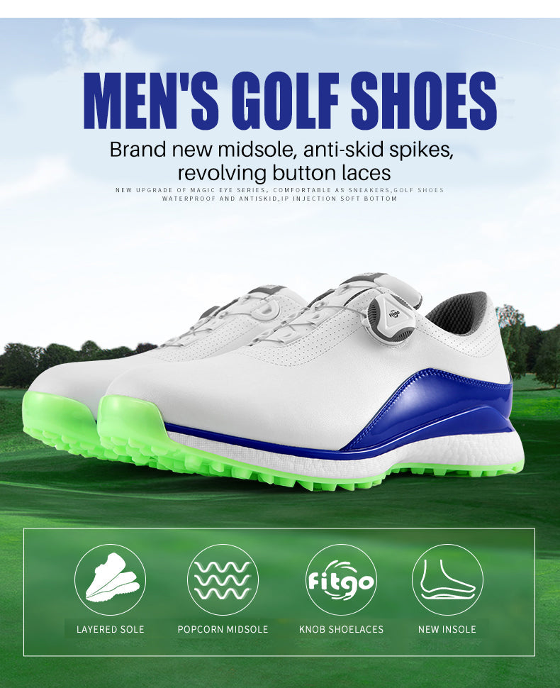 PGM XZ173 custom golf shoes spikes light weight mens golf shoes