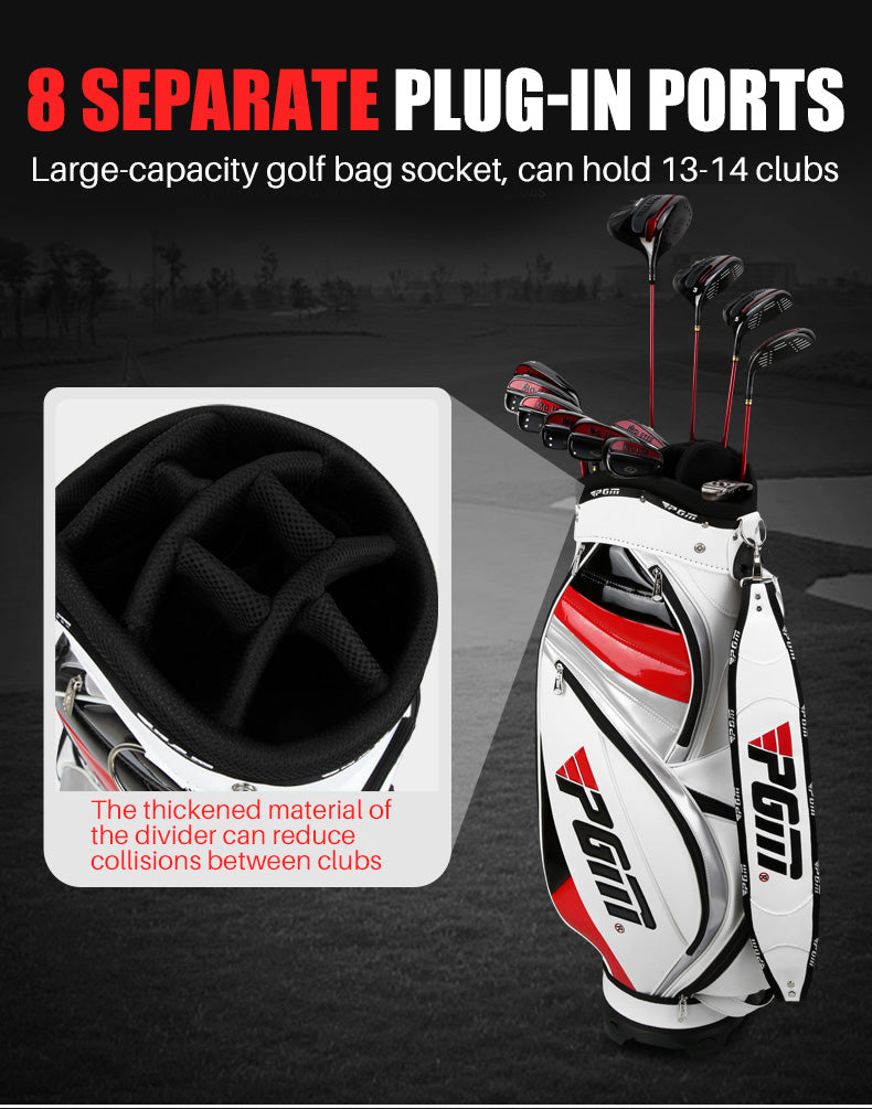 PGM QB015 customize classic golf bags male pu men golf staff bag