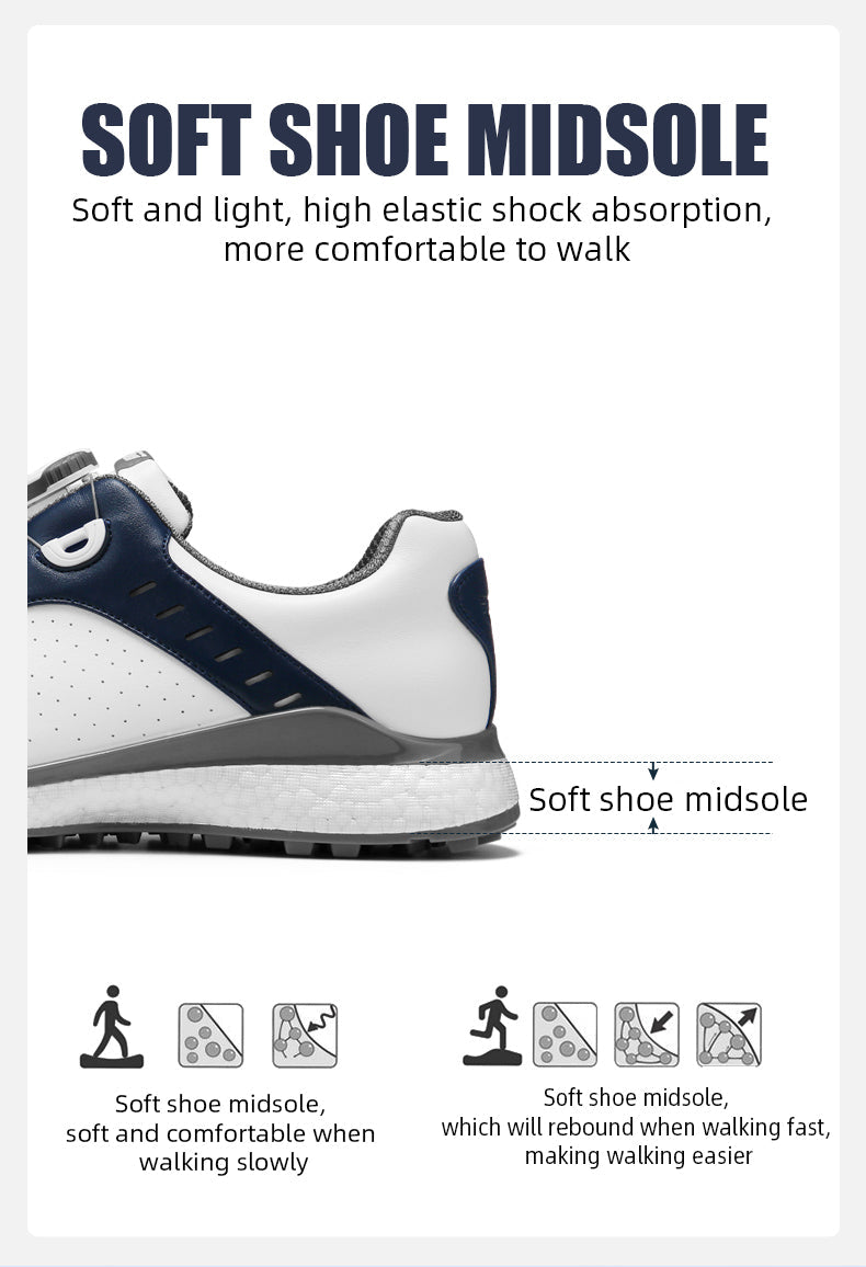 PGM XZ244 soft spike golf shoes men microfiber leather new waterproof golf shoes