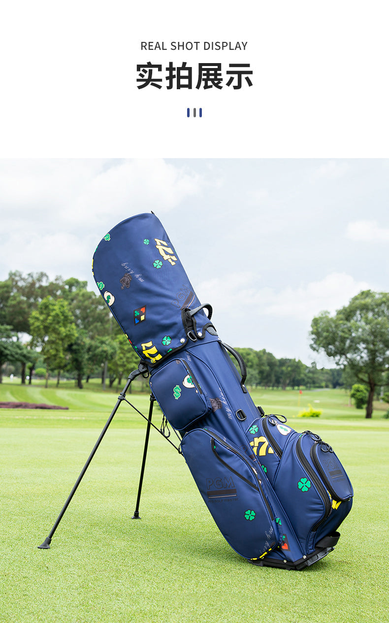 PGM QB111 personalised stand golf bag lightweight custom logo nylon golf bag