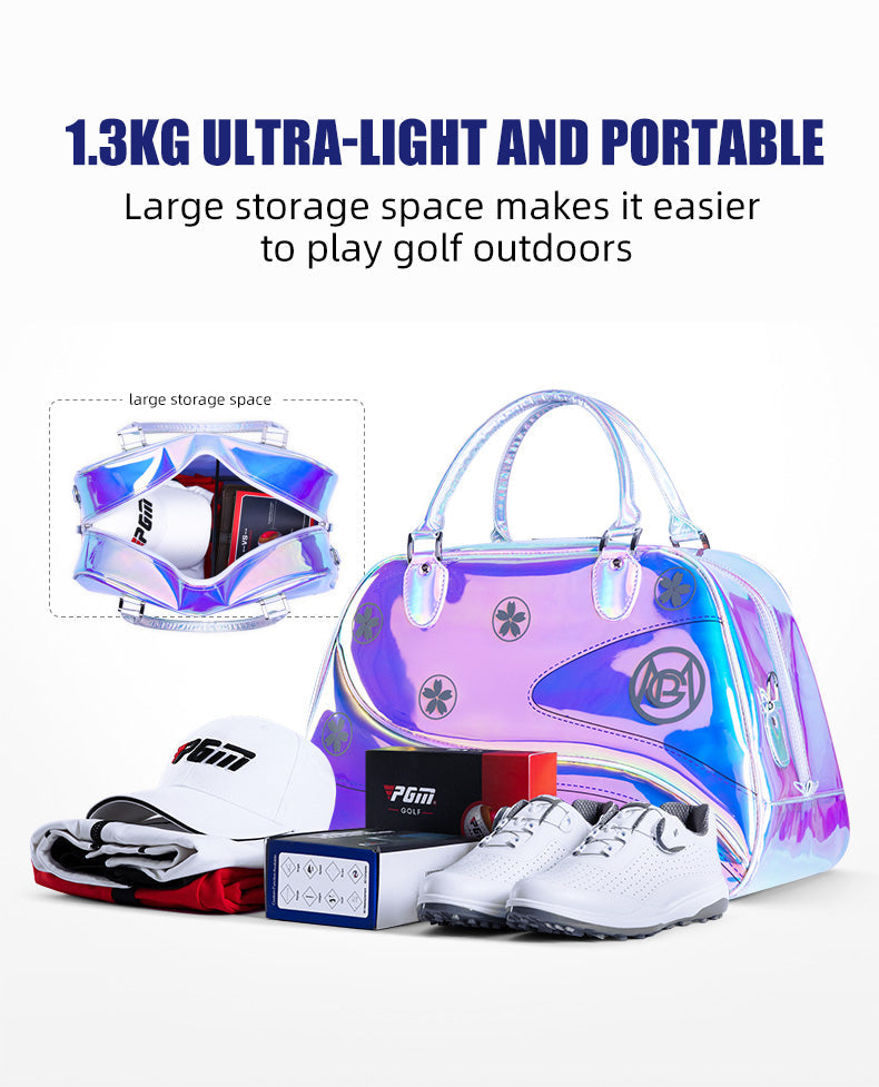 PGM YWB042 TPU golf clothing bag large capacity golf boston bag with shoe