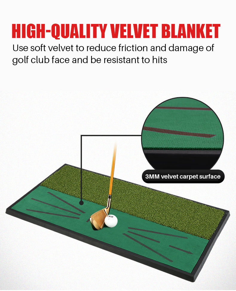 PGM DJD031 2 in 1 indoor turf golf hitting mat artificial grass golf chipping mat