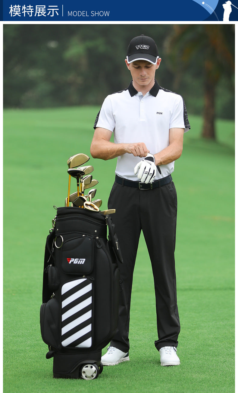PGM YF397 men breathable custom golf polo shirts high quality golf polo