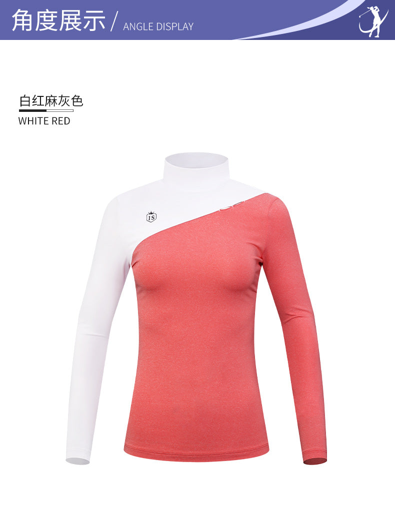 PGM YF447 high end custom golf shirt long sleeve polyester spandex women's golf shirt