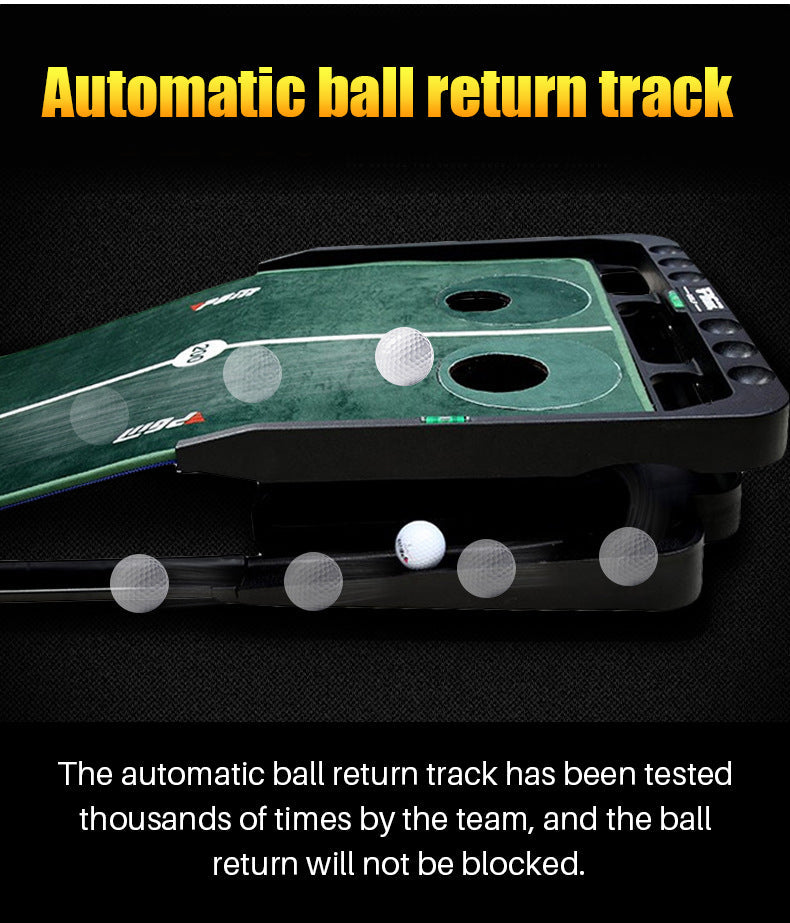 PGM TL010 adjustable slope golf practice mat outdoor auto ball return training golf mat