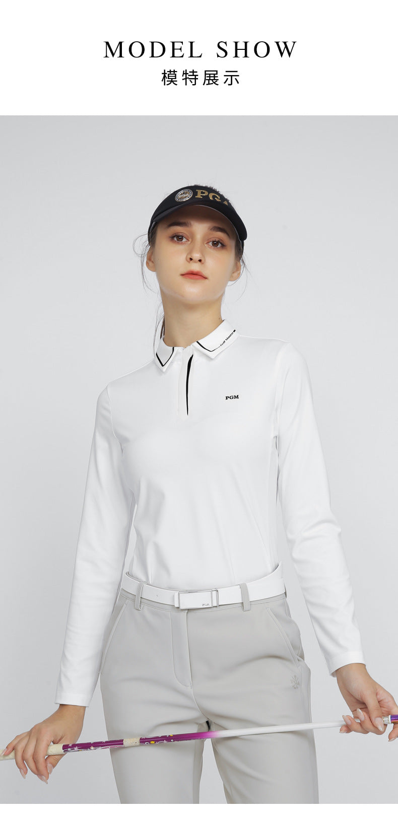 PGM YF536 golf polos cool design sportswear oem design golf polo shirt