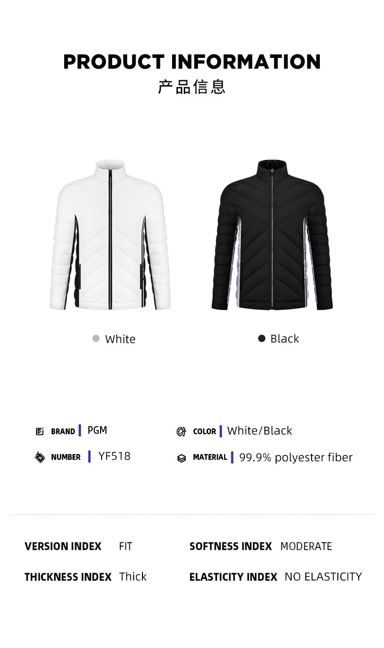 PGM YF518 winter whole sale mens golf jackets polyester warm light golf jacket