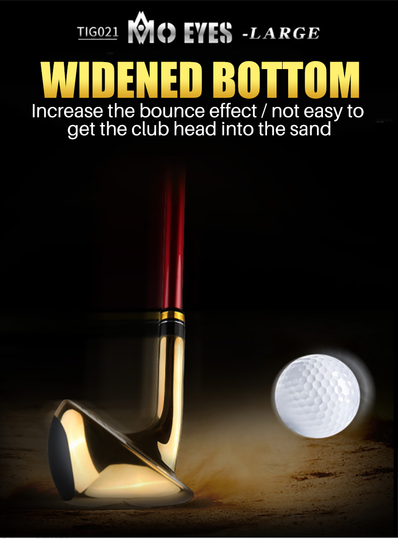 MO EYES Tig021 high performance gold golf irons custom cnc forged mens golf club