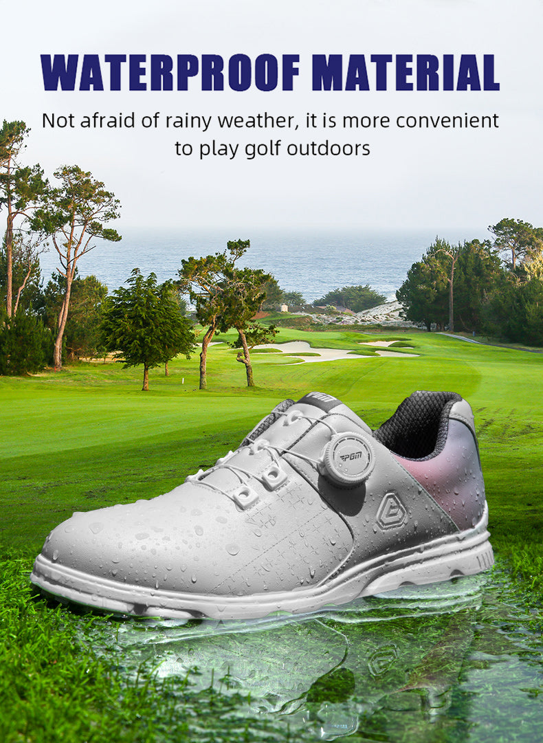 PGM XZ232 male luxury waterproof rubber practice golf shoes for men