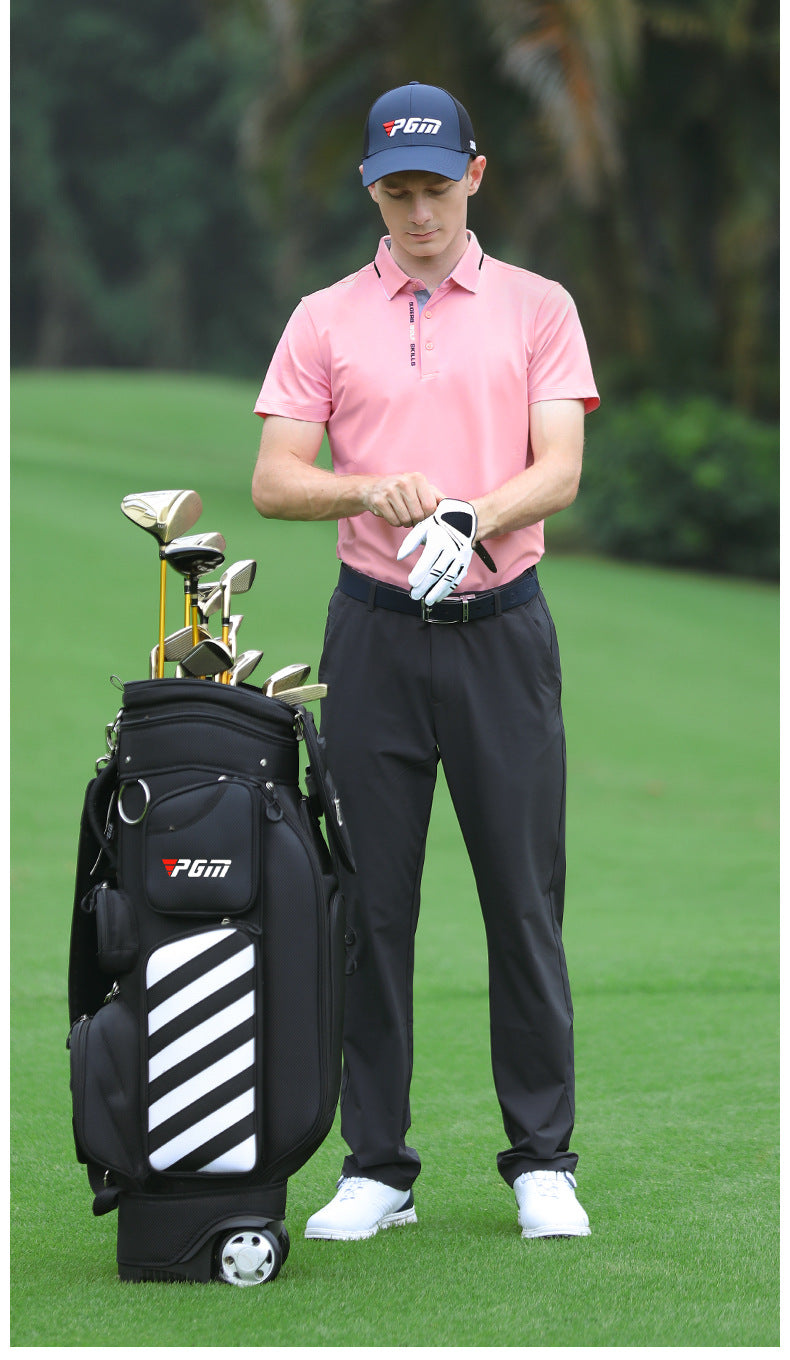 PGM YF393 quick dry golf polo shirt men short sleeve plain golf polo shirt