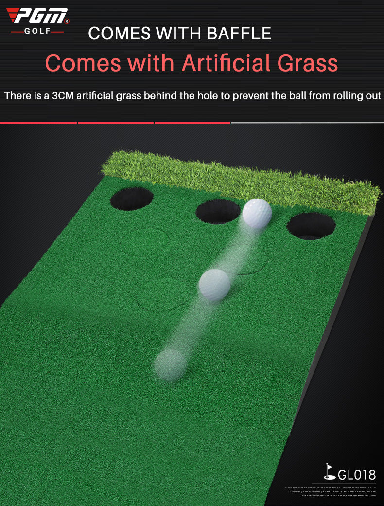 PGM GL018 artificial putting green grass 3m meter indoor quality golf game slope adjustable putting green